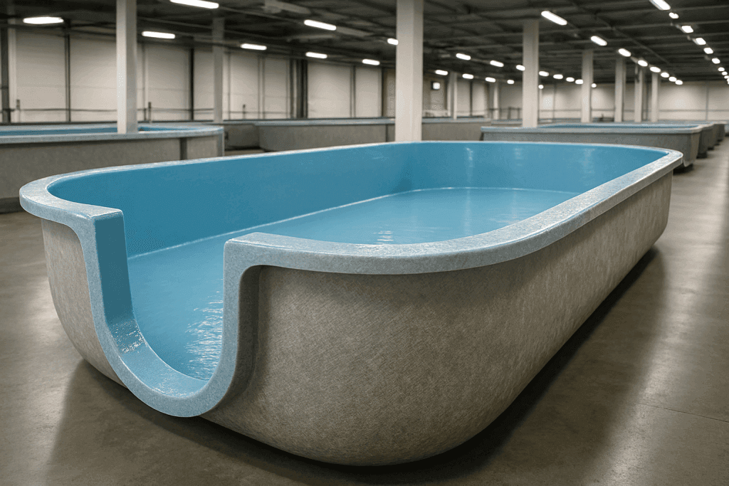 fiberglas balık yetiştirme havuzları (CTP / FRP / GRP)