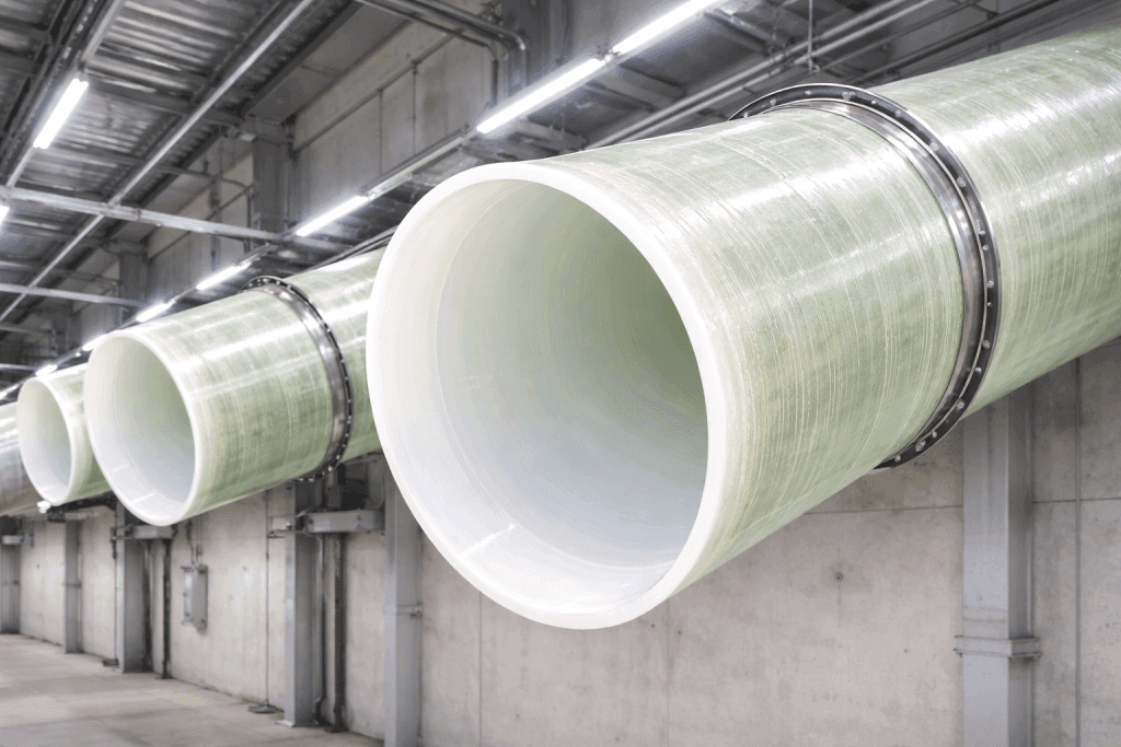 fiberglas CTP FRP GRP endüstriyel havalandırma boruları
